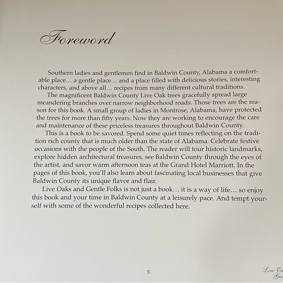 Live Oaks & Gentle Folks Baldwin County Alabama History Hardcover 2003 - Picture 8 of 8